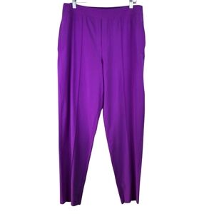 NWOT ATHLETA Women's Vienna Slim Pant in "Jazzy Purple" Size 14 Tall Activewear